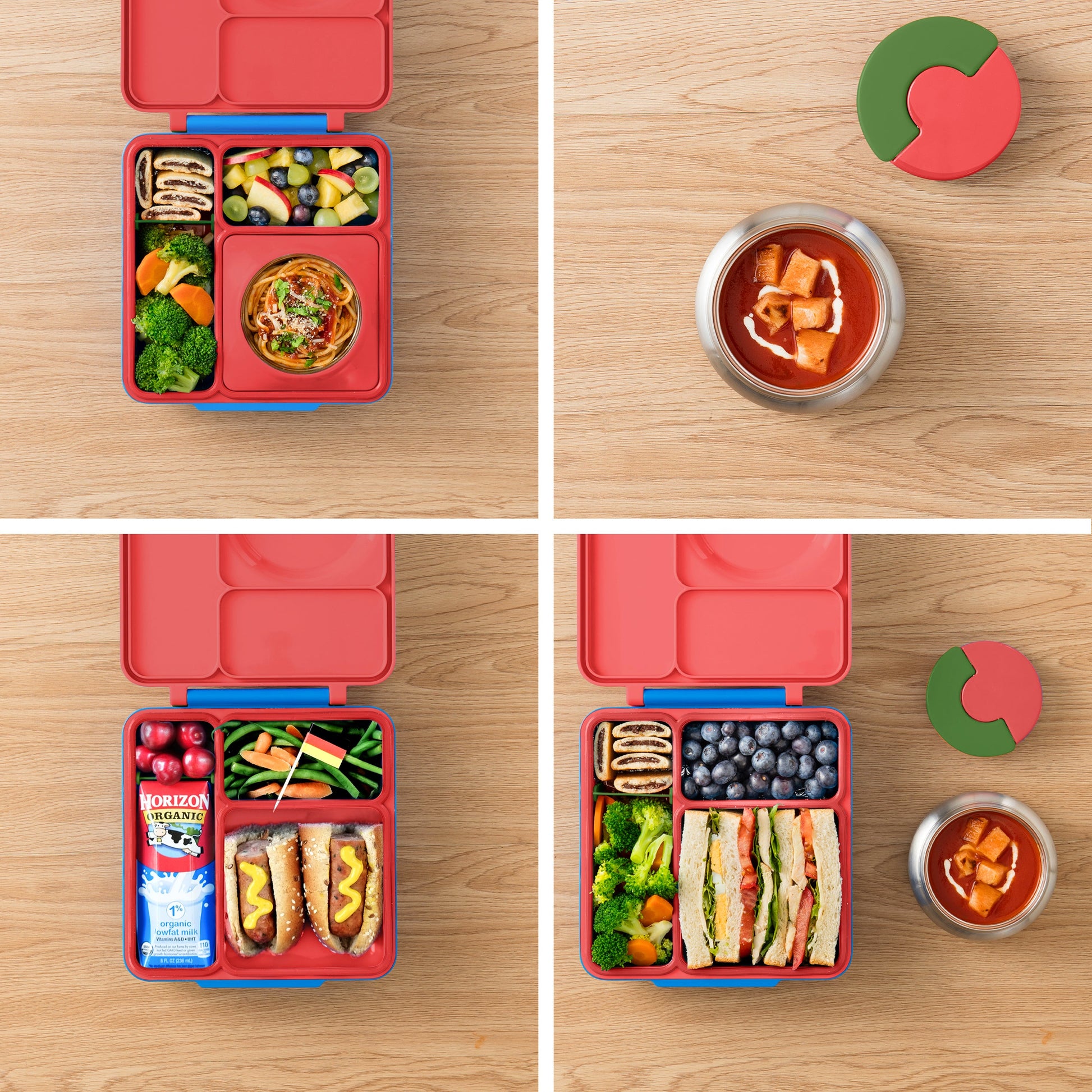  OmieBox Bento Box for Kids - Insulated Lunch Box with