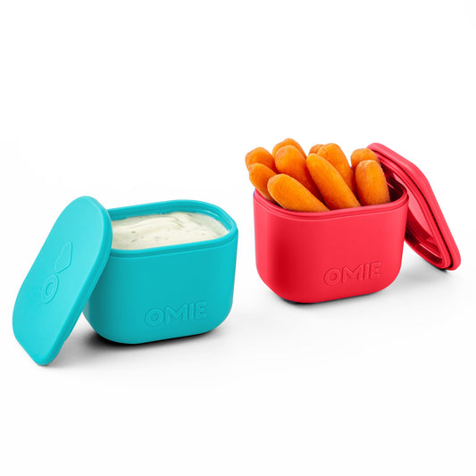 OmieBox UP Dip Containers Pink/Teal