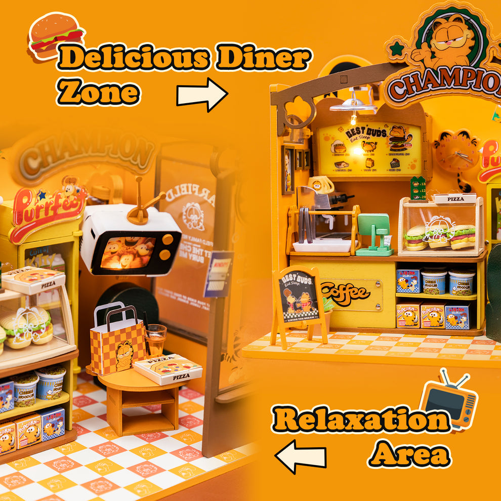 Puremind The Garfield Movie Café Wooden Craft Kit