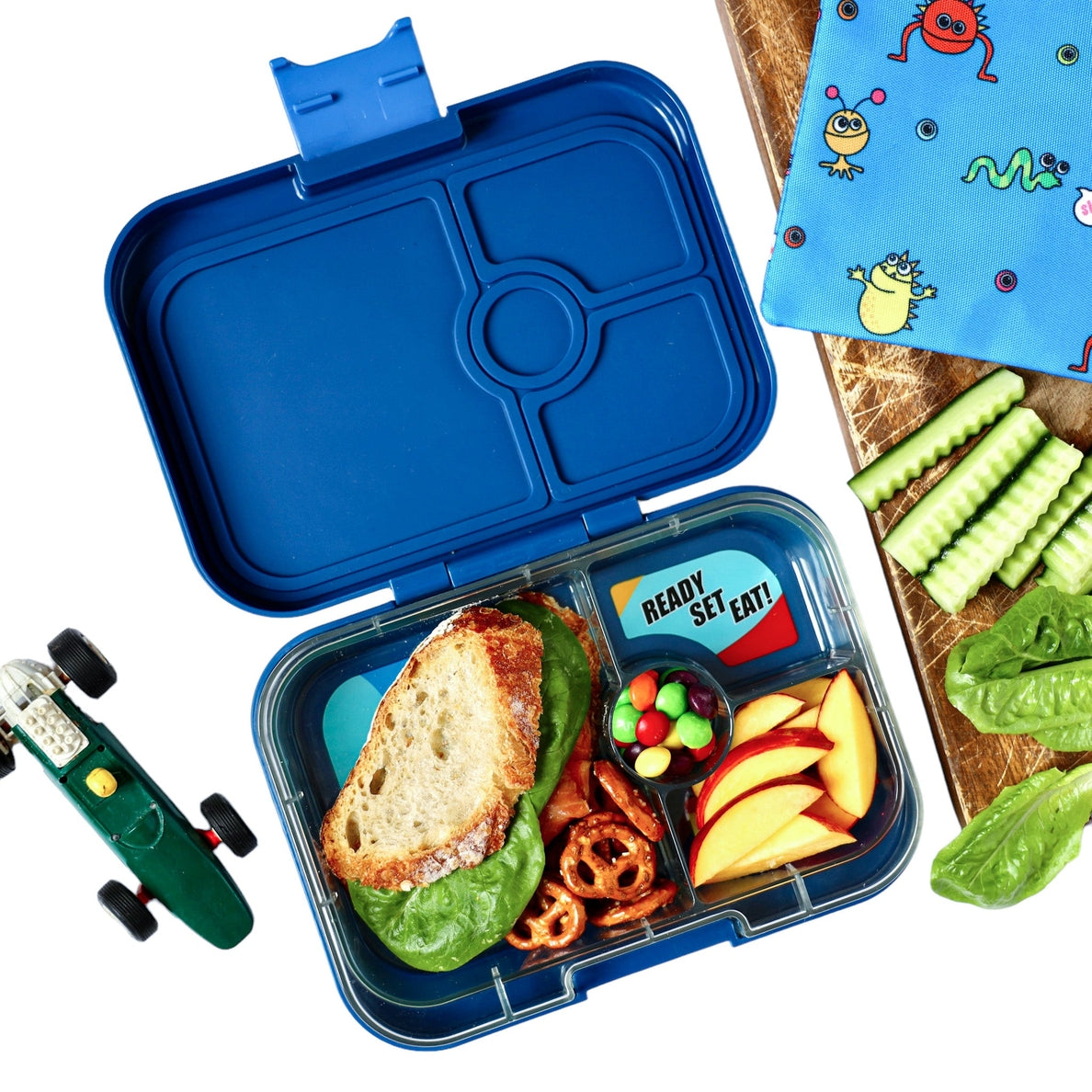 Leakproof Sandwich Friendly Bento Box - Monte Carlo Blue