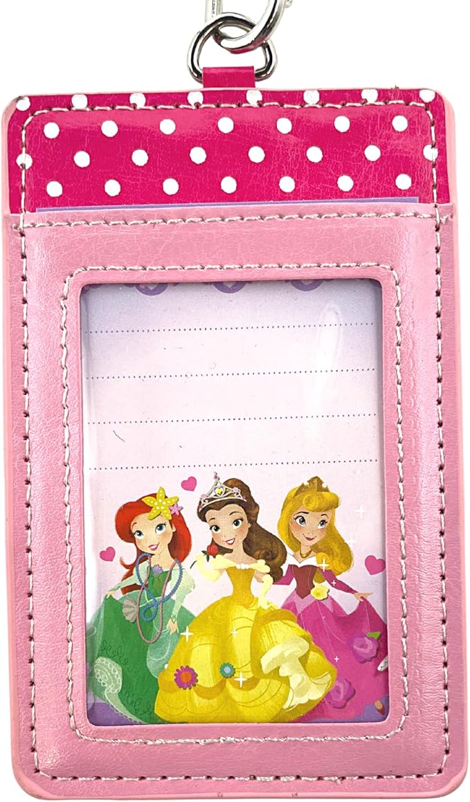 Disney Princess PU Card Holder Deluxe Lanyard