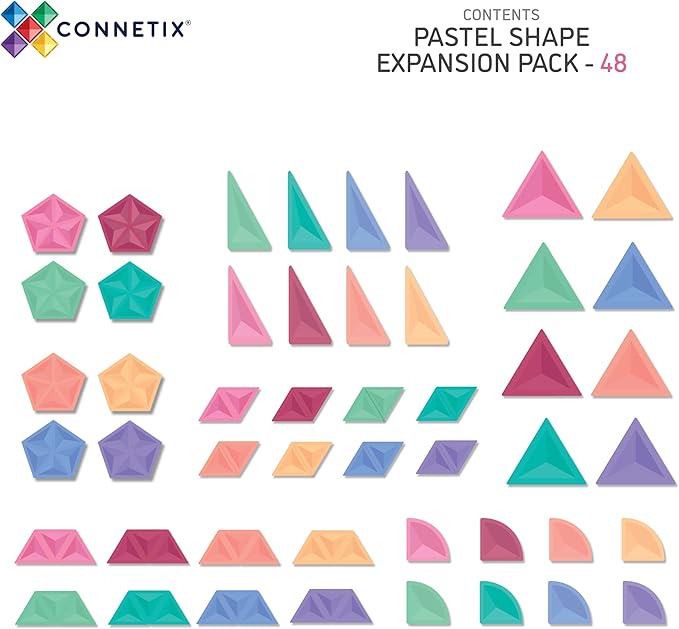 Pastel Shape Expansion Pack 48 pc