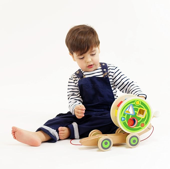 Hape Walk-A-Long Snail Pull Toy