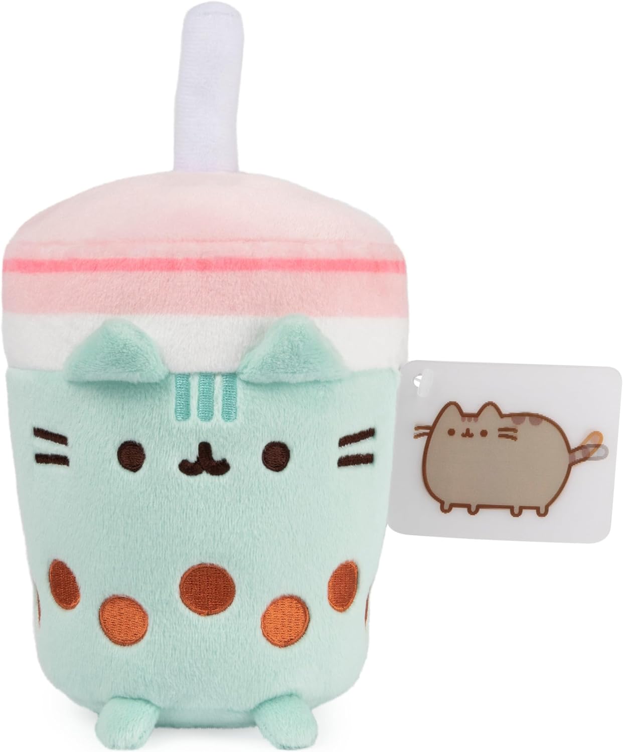 PUSHEEN BOBA TEA SIP PLUSH, 6 IN.