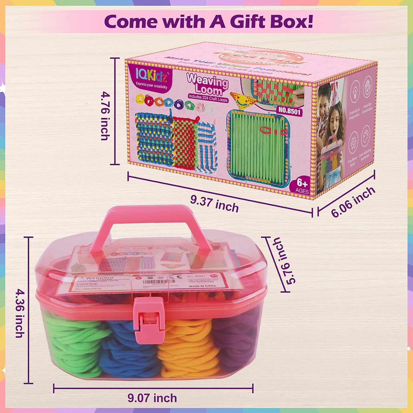 IQKidz Weaving Loom Kit