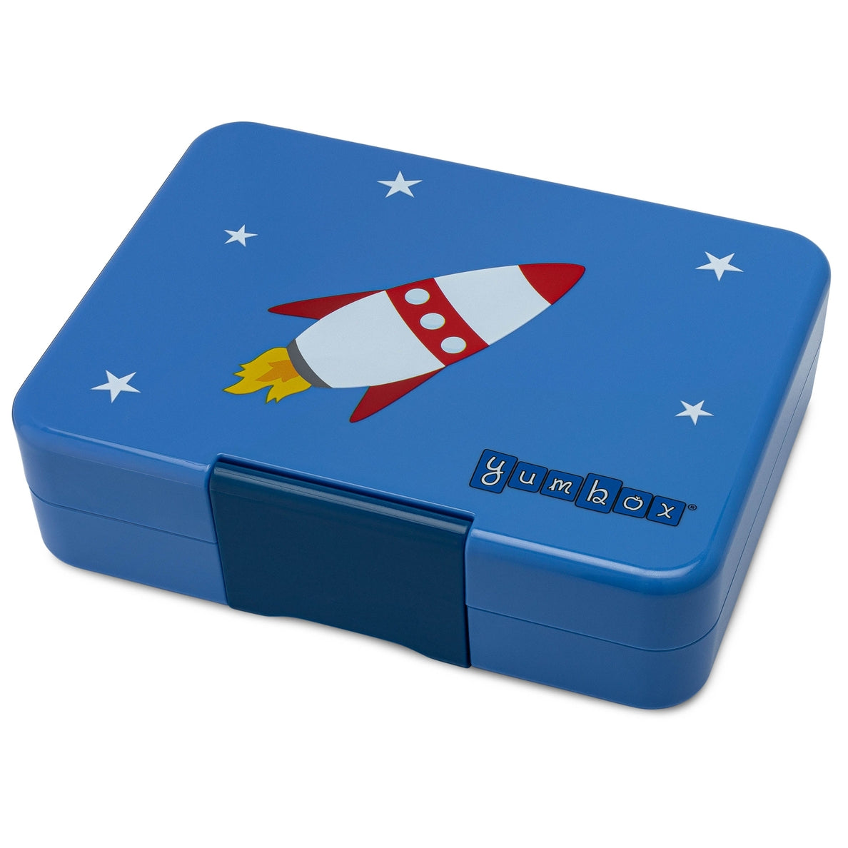 Snack Size Bento Lunch Box - True Blue (Rocket Exterior)