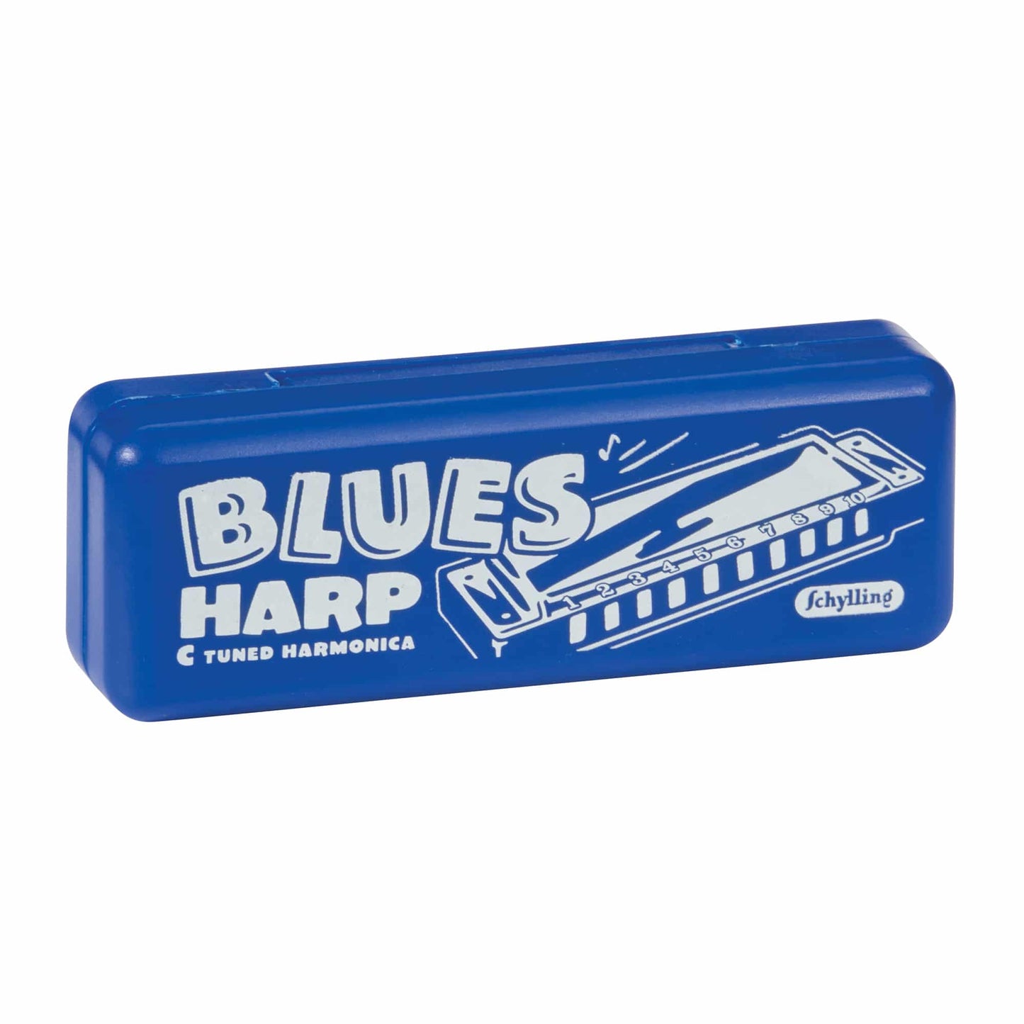 BLUES HARMONICA IN PLASTIC CASE