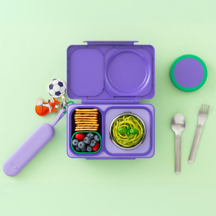 OmieBox UP Pod & Utensil Set Violet