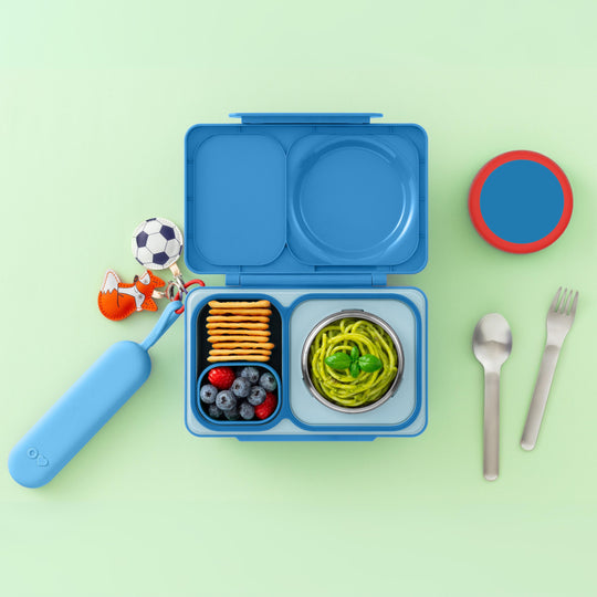 OmieBox UP Pod & Utensil Set Azure