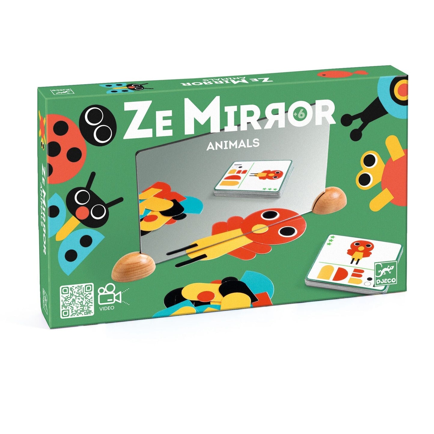 Ze Mirror Animals Wooden Complete the Reflection Activity