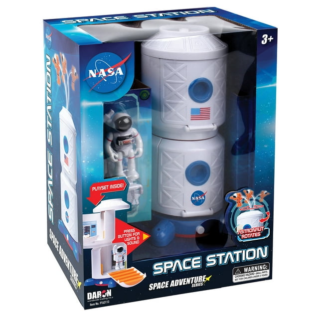 SPACE ADVENTURE SPACE STATION W/FIGURE, SPACE HOVER & LIGHT