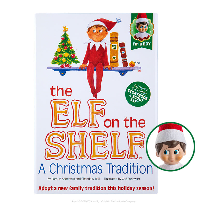 The Elf on the Shelf® Tradition - (English book) Boy with Blue Eyes