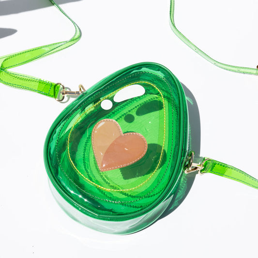Jelly Avocado Heart Handbag