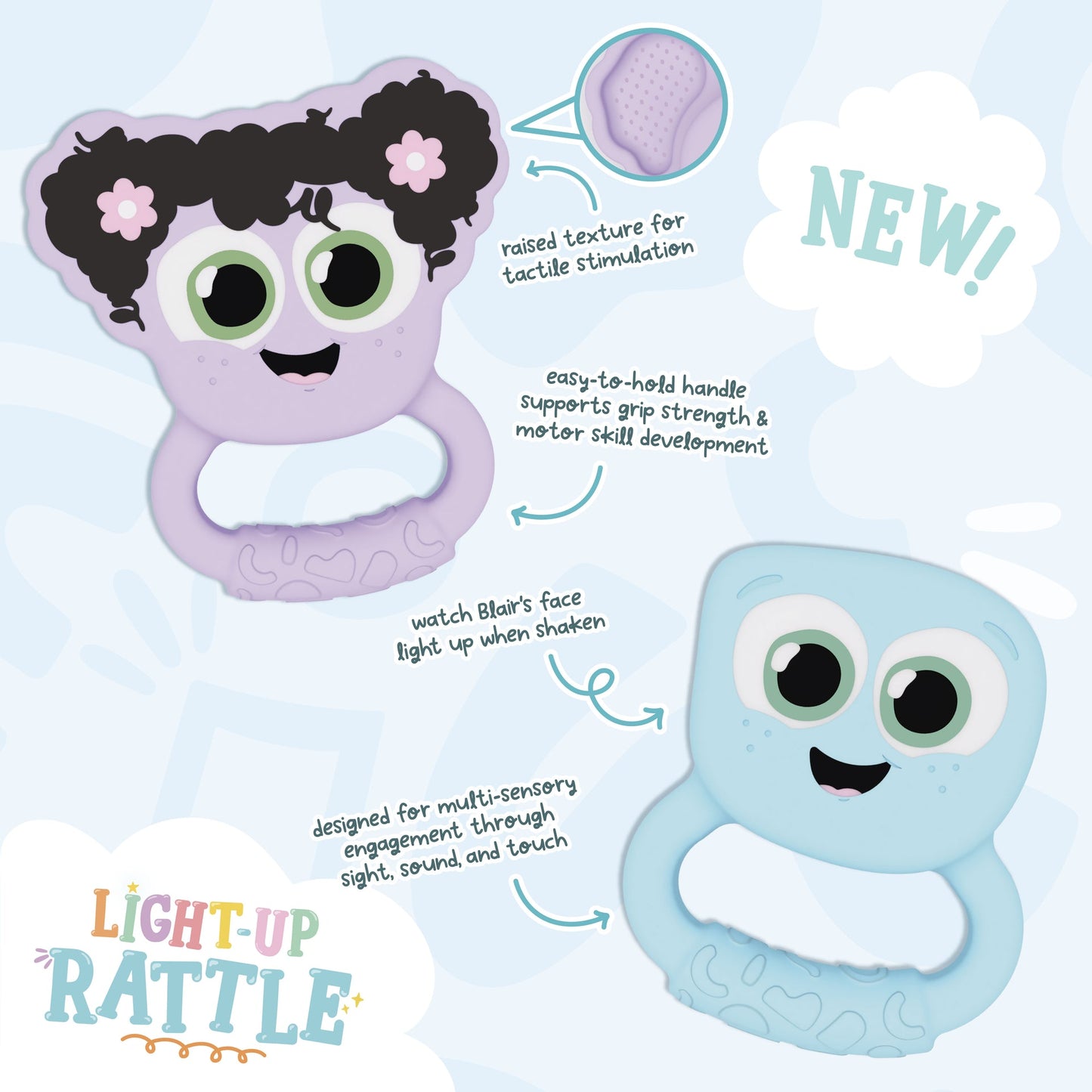 Glo Pals Light Up Rattle - Blair