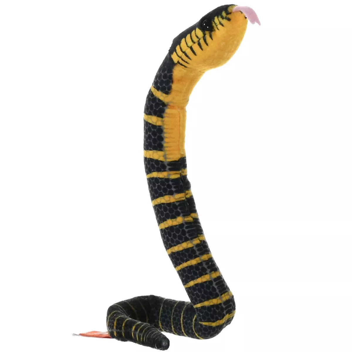 Coilkins Black Fanged Mangrove Snake Stuffed Animal, 12"