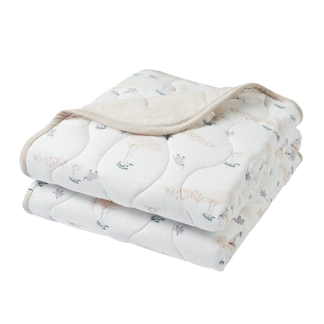 Bamboo Jersey Small Quilted Winter Blanket - Baby Baobabs