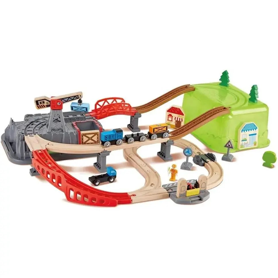 Hape Railway Construction Kit Set 50 Pieces