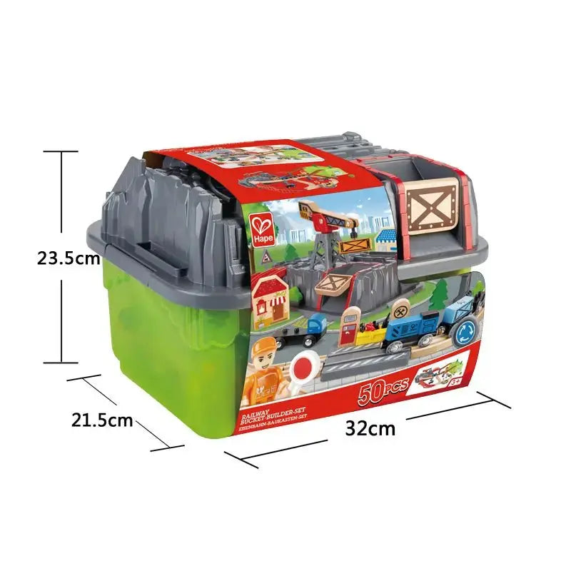 Hape Railway Construction Kit Set 50 Pieces