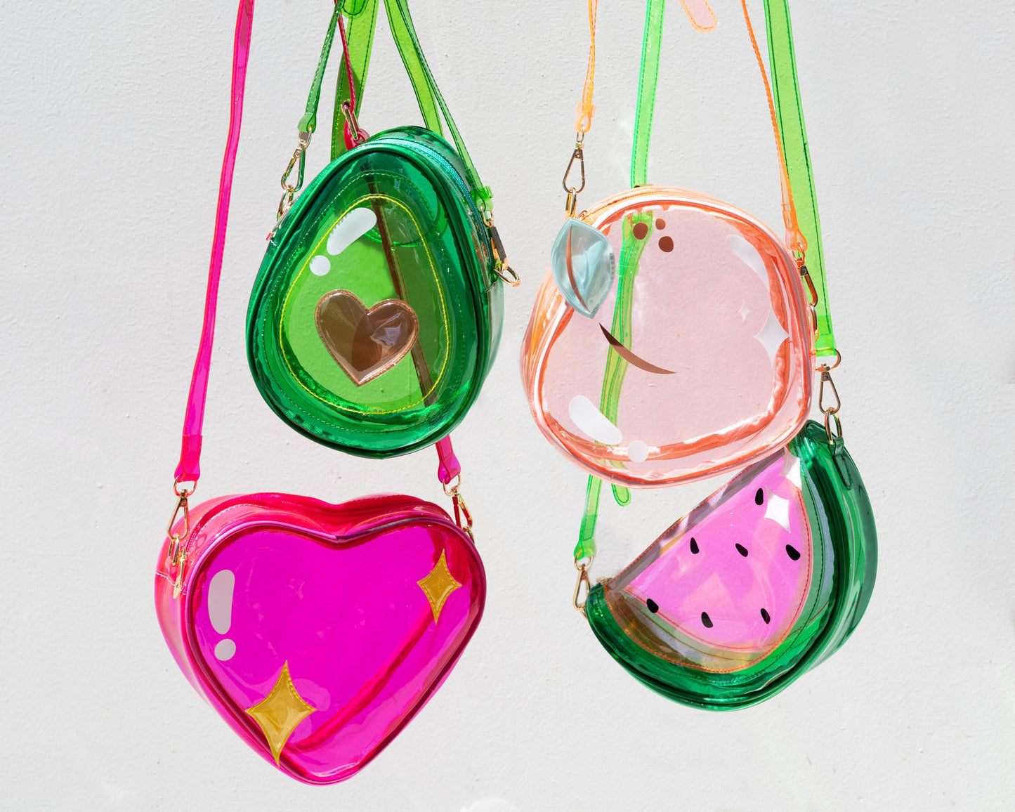 Jelly Avocado Heart Handbag