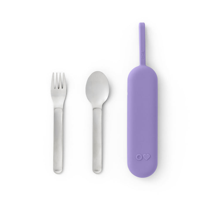 OmieBox UP Pod & Utensil Set Violet