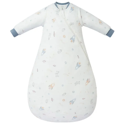 Organic Cotton Removable Long Sleeve Sleep Bag | 1.0 TOG - Up and Away!