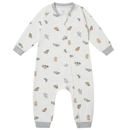 Organic Cotton Long Sleeve Footless Sleeper - Safawhee!