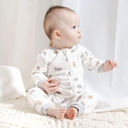 Organic Cotton Long Sleeve Footless Sleeper - Safawhee!