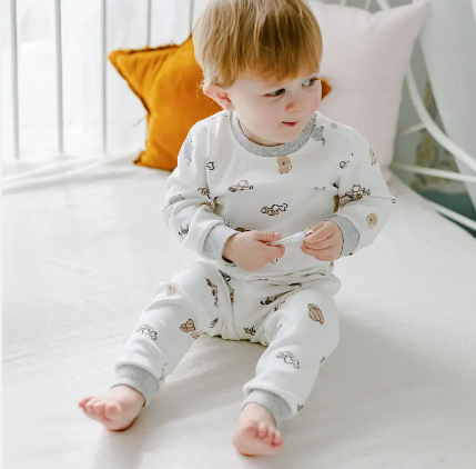 Organic Cotton Long Sleeve Two-Piece PJ Set - Safawhee!