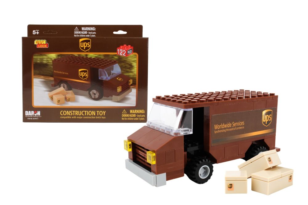 UPS 111 PIECE PACKAGE CAR CONSTRUCTION TOY