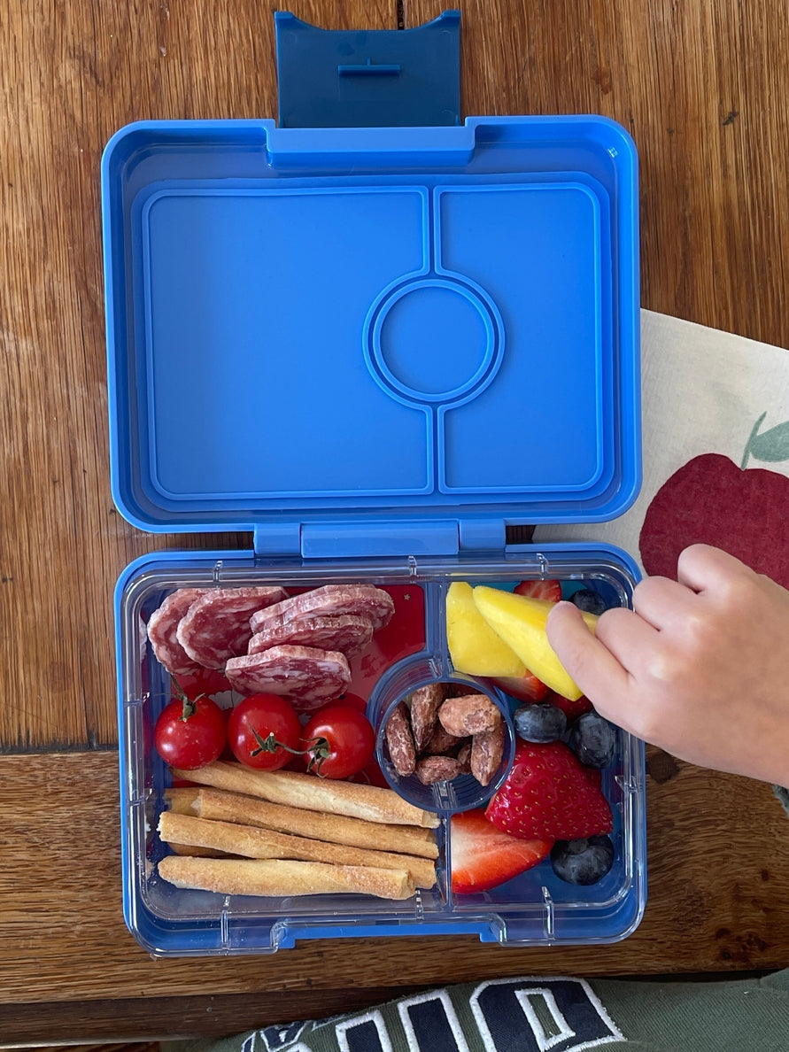 Snack Size Bento Lunch Box - True Blue (Rocket Exterior)