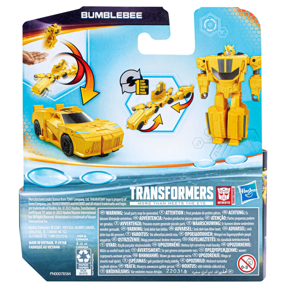 Transformers EarthSpark 1-Step Flip Changer Bumblebee