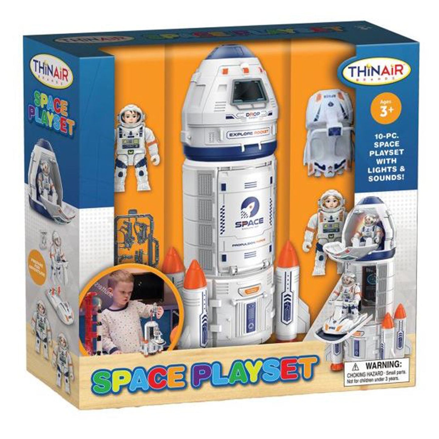 Space Explorer Play Set with Sound & Light Action