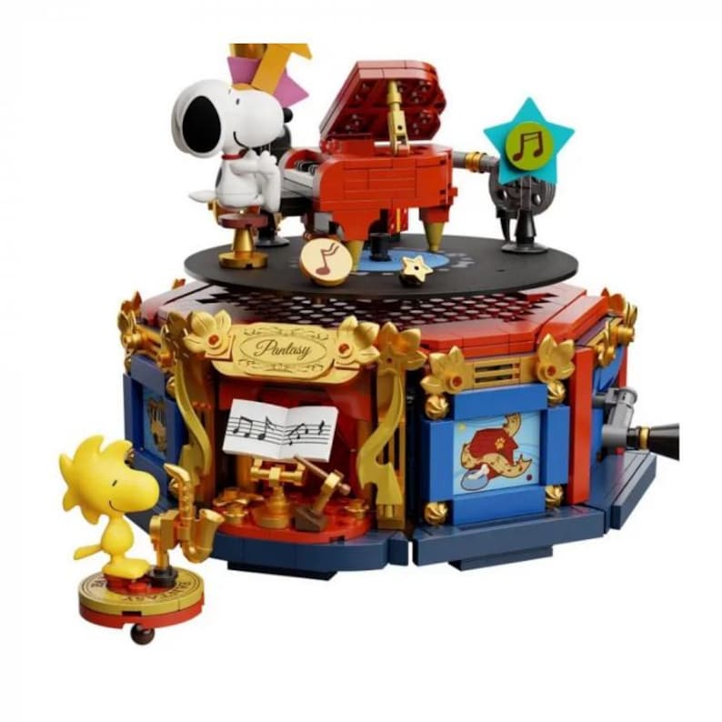 Peanuts Snoopy Phonograph Building Block Set