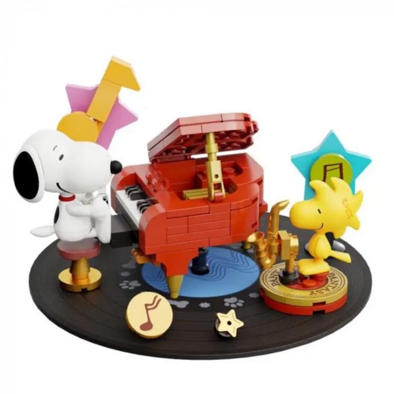 Peanuts Snoopy Phonograph Building Block Set