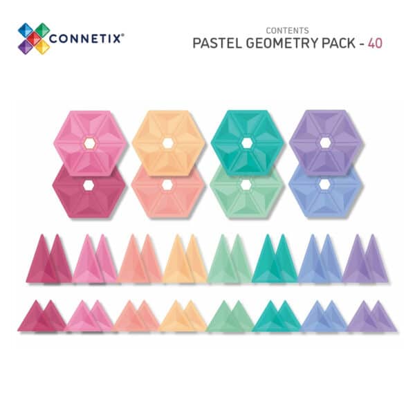 Pastel Geometry Pack 40 pc