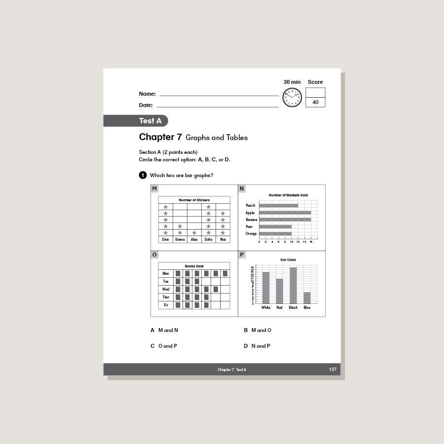 Dimensions Math Tests 3A