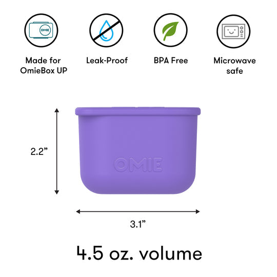 OmieBox UP Dip Containers Purple/Green