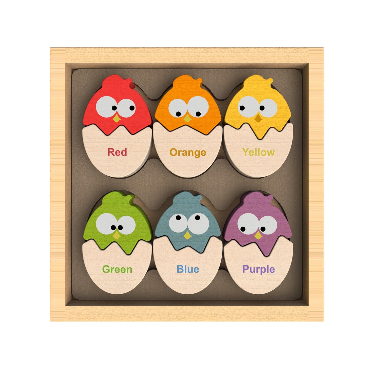 Color 'N Eggs - Bilingual Matching Puzzle