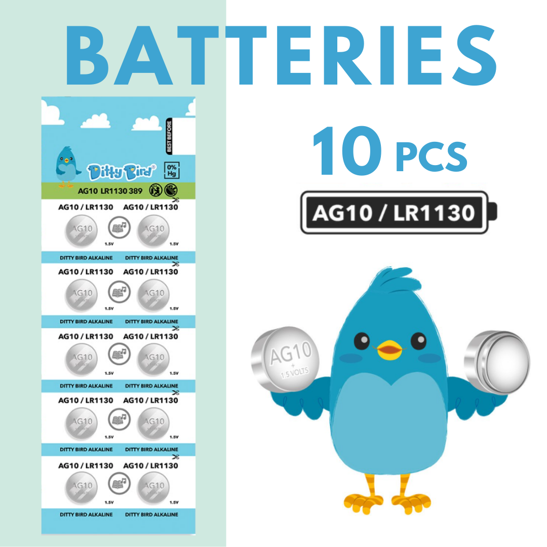 Ditty Bird AG10 Batteries - 10 Pack