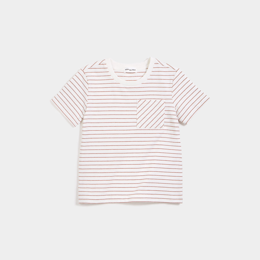 Sandstone Dobby Striped T-Shirt