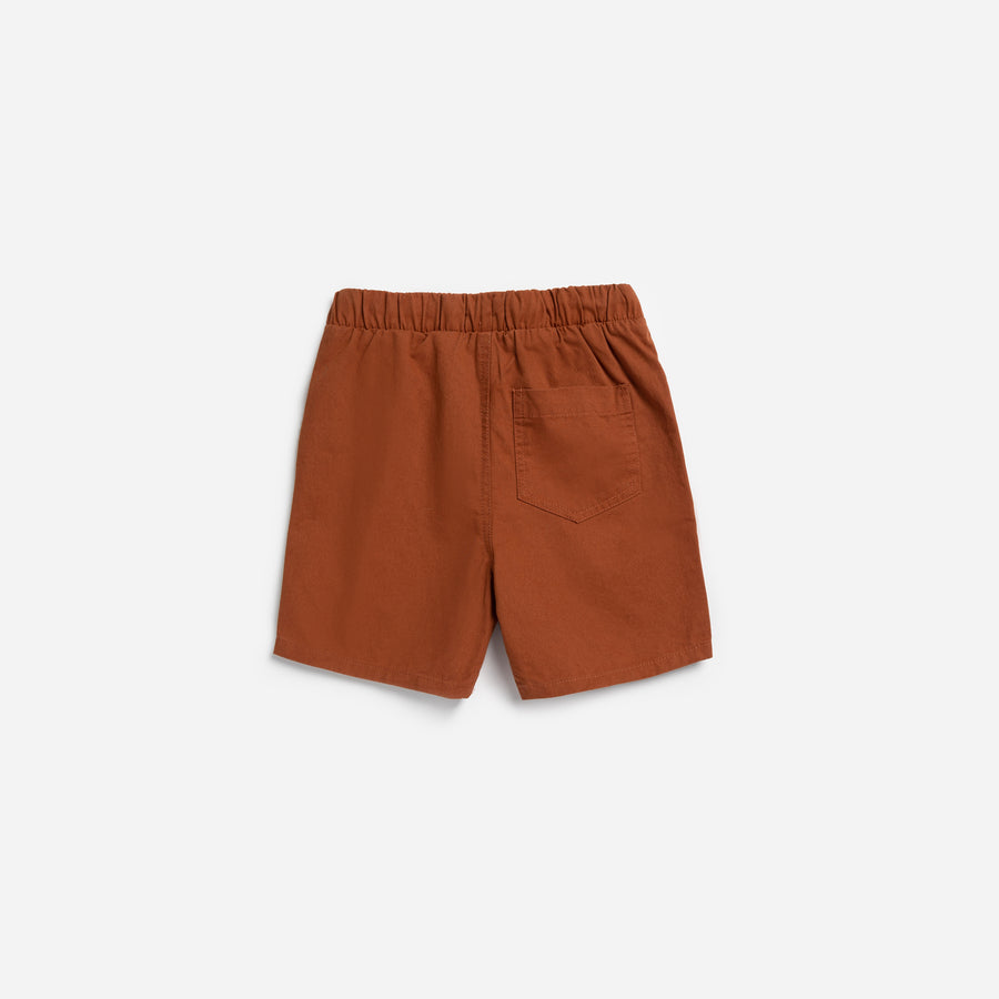 Sandstone Woven Peached Twill Shorts