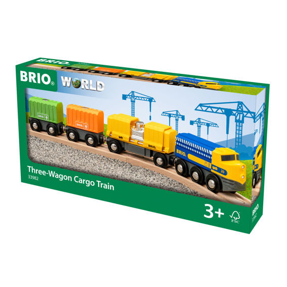 33982 Three-Wagon Cargo Train