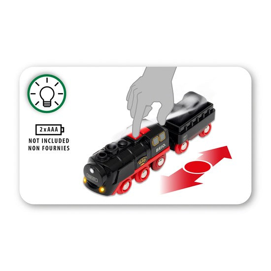 33884 Battery-Operated Steaming Train