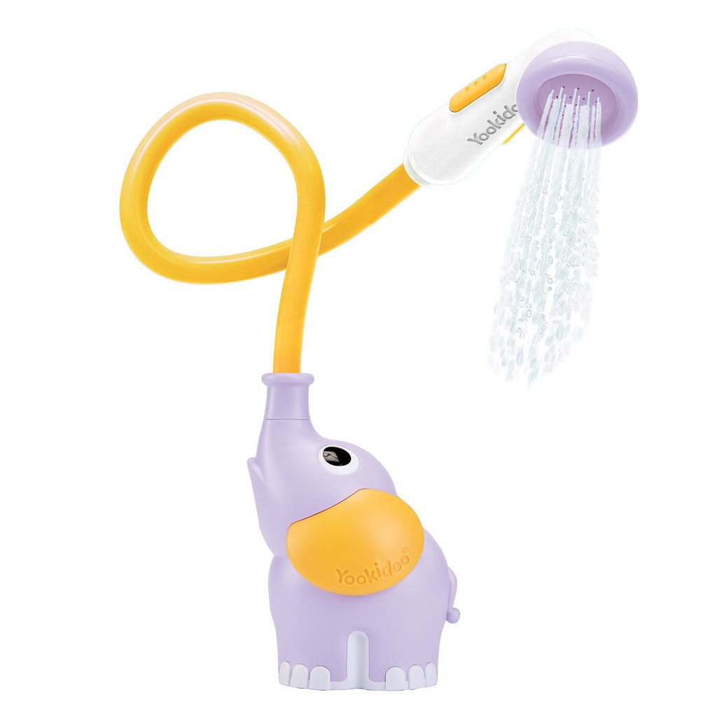 Yookidoo Elephant Baby Bath Shower Purple