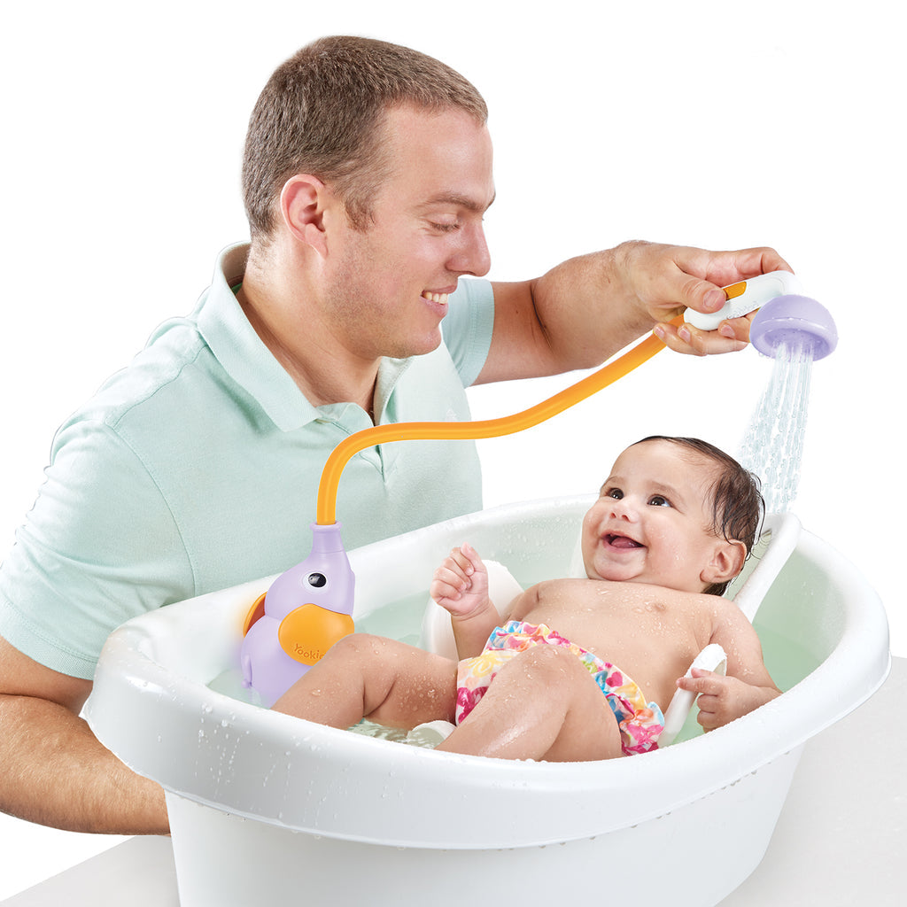 Yookidoo Elephant Baby Bath Shower Purple