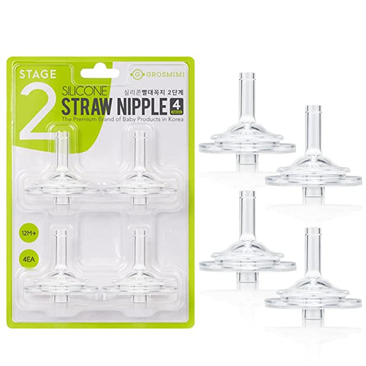 Grosmimi Replacements (Straw only 4-counts, Stage 2)