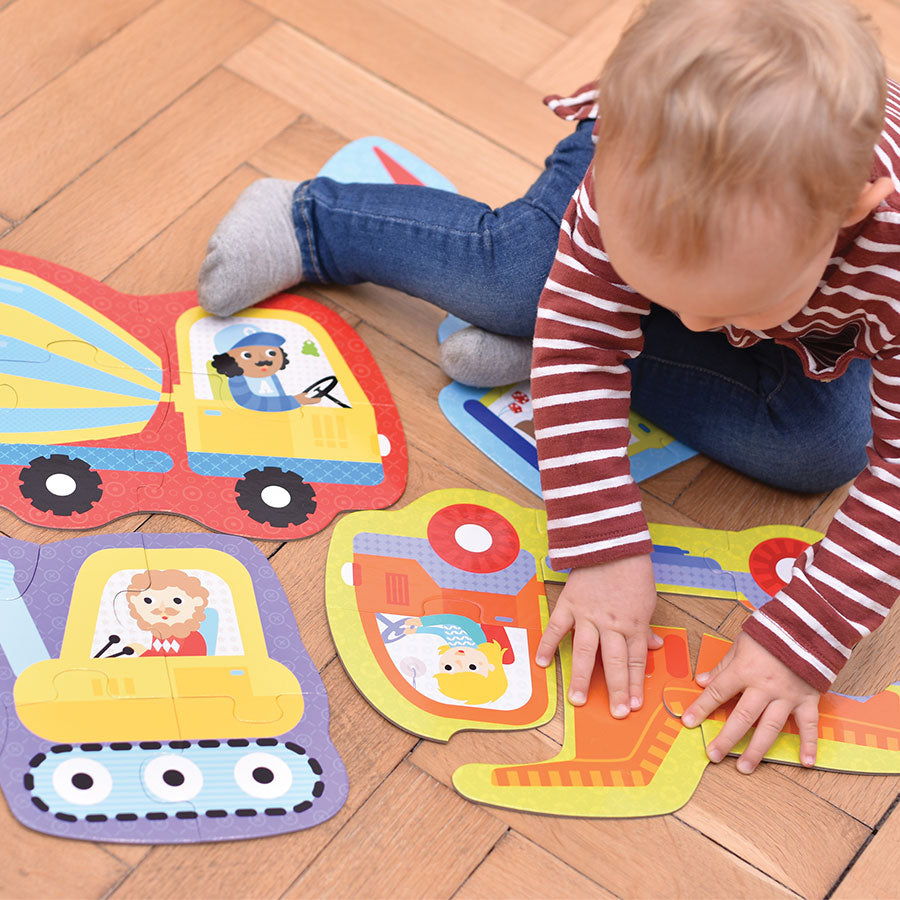 Hands at Play Construction Vehicles