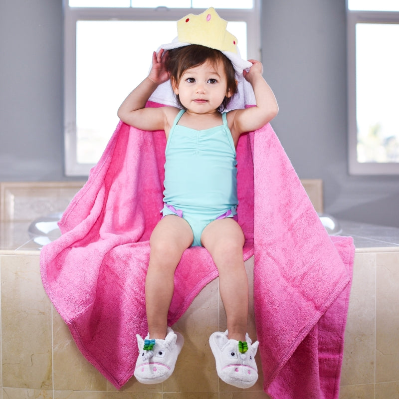 Princess Pink Hooded Towel