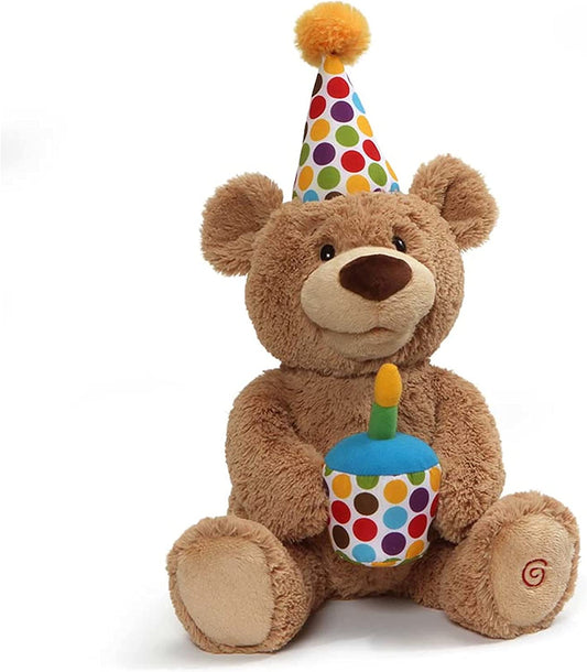 Happy Birthday Teddy Bear Bear Animated Plush Toy,10”