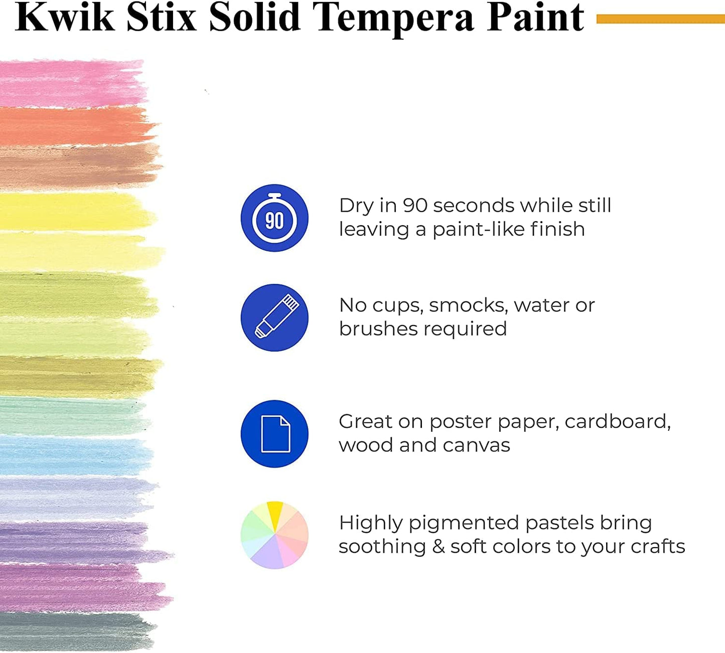 Kwik Stix, Set of 10 Pastel Colors